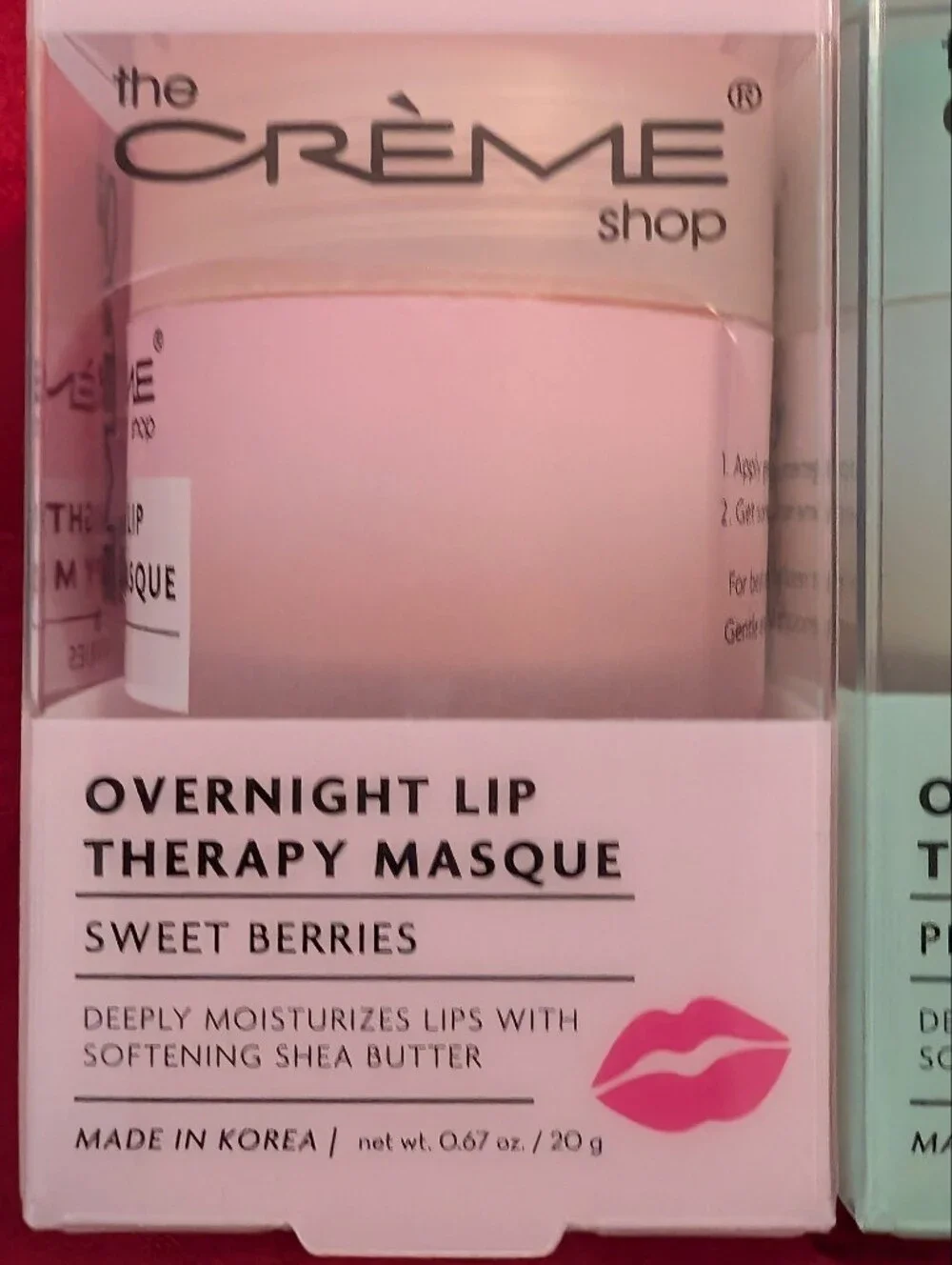 2 Overnight Lip Therapy Masque Sweet Berries & Plumping Peppermint Bundle